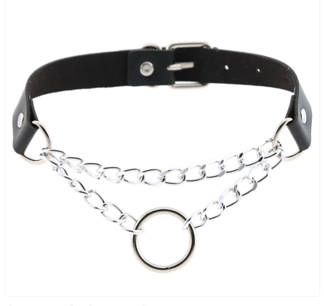 Personalized Punk Leather Collar Necklace Simple And Fashionable