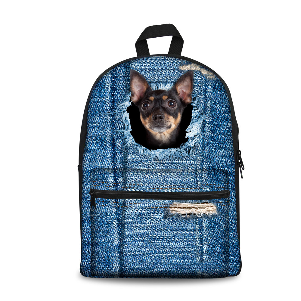 Custom Pet Photo Backpack for Students