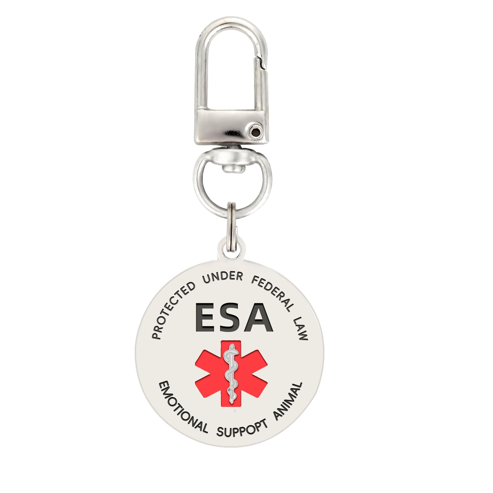 ESA Emotional Support Dog ID Tag — Double Side Engraved