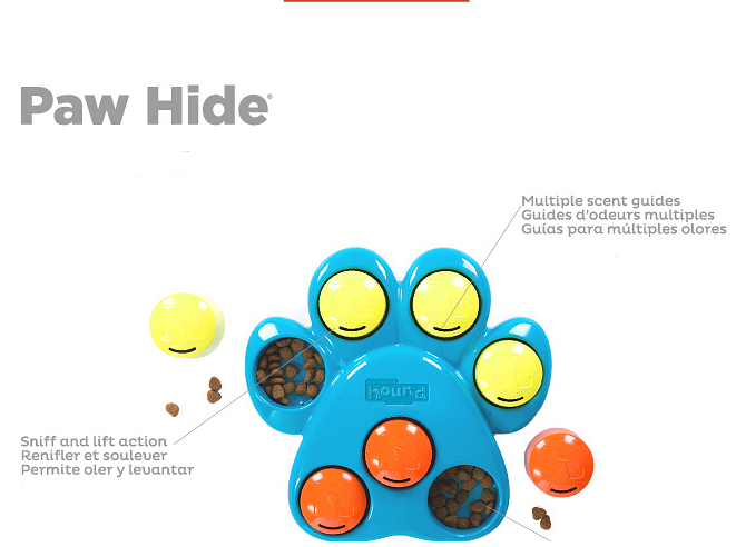 Durable Dog Puzzle Toy and Feeding Bowl (Gold)