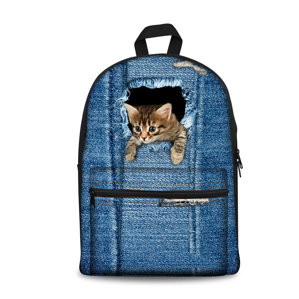 Custom Pet Photo Backpack for Students