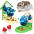 NEOGULY 2 Pack Rat Enrichment Toys Interactive Foraging Toys for Rats Rat Enrichment Puzzle Games Treat Dispensing Slow Feeder Pet Rat Cage Accessories Toy for Rat Hamster Chinchilla Hedgehog