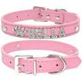 Rhinestone Personalized Cat Collar for Small Dogs